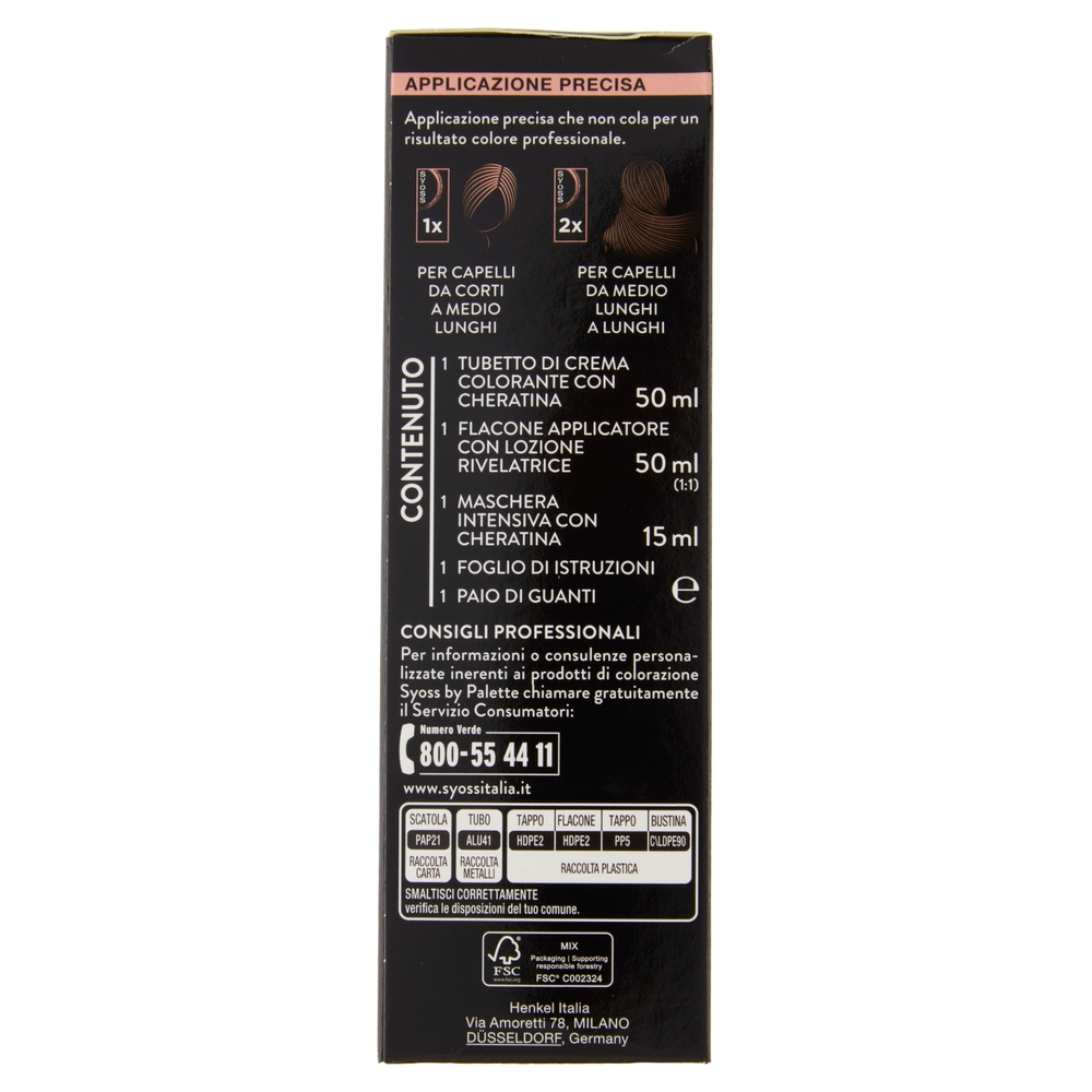 Syoss By Palette Colorazione Permanente 6_8 Biondo Scuro Cioccolato